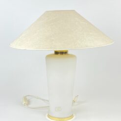 Murano stiklo stalinis šviestuvas šviesiu gaubtu 44,5×44,5×46,5 cm