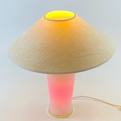 Murano stiklo stalinis šviestuvas šviesiu gaubtu 44,5×44,5×46,5 cm