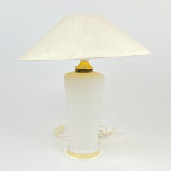 Murano stiklo stalinis šviestuvas šviesiu gaubtu 44,5×44,5×46,5 cm