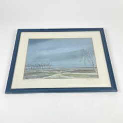 Worpswede kolonijos autoriaus žiemos peizažas "Vereinsamt" 2,5x53,5x43,5 cm