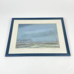 Worpswede kolonijos autoriaus žiemos peizažas “Vereinsamt” 2,5×53,5×43,5 cm