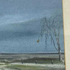 Worpswede kolonijos autoriaus žiemos peizažas “Vereinsamt” 2,5×53,5×43,5 cm