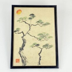 Rytietiškas akvarele tapytas paveikslas 1,5x25x34,5 cm