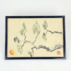 Rytietiškas akvarele tapytas paveikslas 1,5x25x34,5 cm