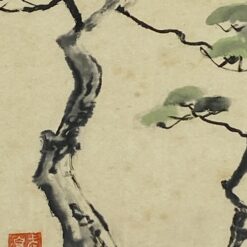 Rytietiškas akvarele tapytas paveikslas 1,5x25x34,5 cm