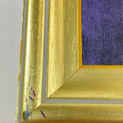 Ant drobės tapytas gėlių puokštės natiurmortas mediniame rėme 3x47x57 cm