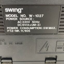 Swing W-1027 nešiojamas radijo imtuvas ir kasetinis magnetofonas 9x30x15 cm