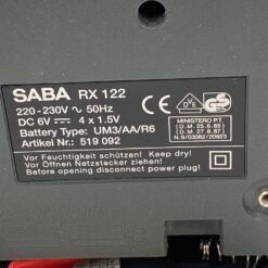 SABA RX-122 nešiojamas FM/AM radijo imtuvas 9x23x12,5 cm