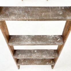 Vintažinės medinės dvipusės kopėčios 132x53x175,5 cm