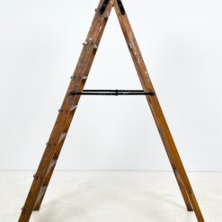 Vintažinės medinės dvipusės kopėčios 132x53x175,5 cm