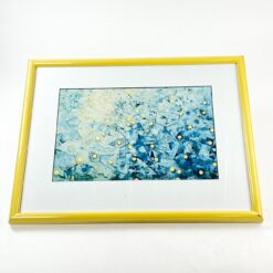 Abstakcijos printas metaliniame, įstiklintame rėme 2,5x43,5x55,5 cm