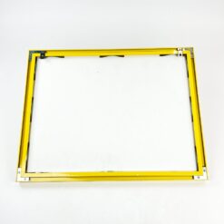 Abstakcijos printas metaliniame, įstiklintame rėme 2,5×43,5×55,5 cm