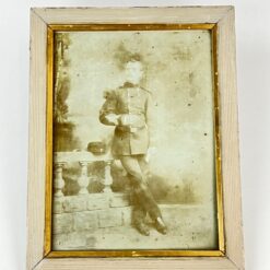 Įrėminta senovinė karininko nuotrauka 2,5×27,5×35,5 cm