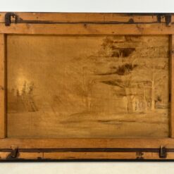 Ant drobės tapytas rudeniškas gamtos peizažas mediniame rėme 11,5x138x98 cm