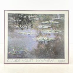 Claude Monet darbo Nymphéas printas metaliniame rėme su stiklu 3x105x87 cm