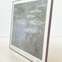 Claude Monet darbo Nymphéas printas metaliniame rėme su stiklu 3x105x87 cm