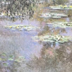 Claude Monet darbo Nymphéas printas metaliniame rėme su stiklu 3x105x87 cm