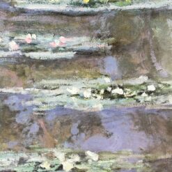 Claude Monet darbo Nymphéas printas metaliniame rėme su stiklu 3x105x87 cm