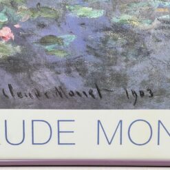 Claude Monet darbo Nymphéas printas metaliniame rėme su stiklu 3x105x87 cm
