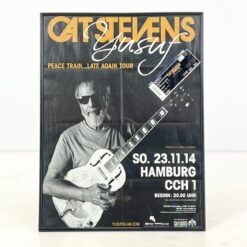 Cat Stevens Peace Train... Late Again Tour plakatas su bilietu 2x61x81 cm
