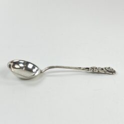 Sidabrinis serviravimo samtelis su rožės atvaizdu, 800 praba 4x13x1,5 cm