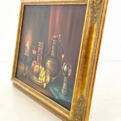 Aliejiniais dažais ant drobės tapytas “Natiurmortas žvakės šviesoje” 7x99x79 cm