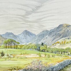 Harry Gibberd akvarele tapytas gamtos peizažas “Surprise View” 2x67x52 cm