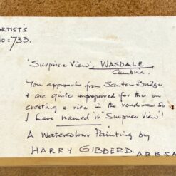 Harry Gibberd akvarele tapytas gamtos peizažas “Surprise View” 2x67x52 cm