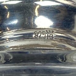 Stiklinė mini prieskoninė 925 prabos sidabriniu dangteliu 2,6×2,6×4,5 cm