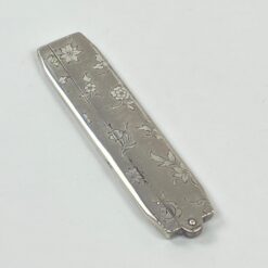 Plastikinės barzdos šukos 835 prabos sidabriniame dėkle 2,5x11x0,5 cm