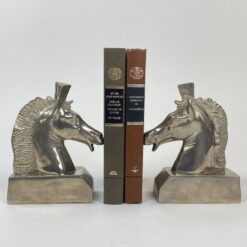 Aliuminiai knygų laikikliai “Žirgai” 2 vnt. komplektas 6x14x18 cm