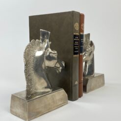 Aliuminiai knygų laikikliai “Žirgai” 2 vnt. komplektas 6x14x18 cm