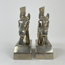 Aliuminiai knygų laikikliai “Žirgai” 2 vnt. komplektas 6x14x18 cm