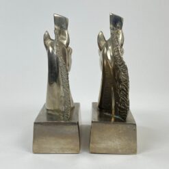 Aliuminiai knygų laikikliai “Žirgai” 2 vnt. komplektas 6x14x18 cm