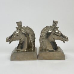 Aliuminiai knygų laikikliai “Žirgai” 2 vnt. komplektas 6x14x18 cm