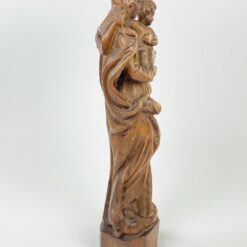 Medinė Švč. Mergelės Marijos su Kūdikėliu Jėzumi statula 10x16x45 cm