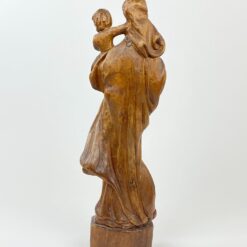 Medinė Švč. Mergelės Marijos su Kūdikėliu Jėzumi statula 10x16x45 cm