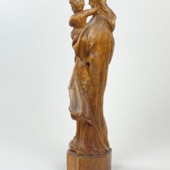 Medinė Švč. Mergelės Marijos su Kūdikėliu Jėzumi statula 10x16x45 cm