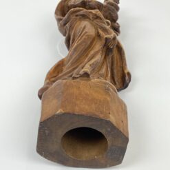 Medinė Švč. Mergelės Marijos su Kūdikėliu Jėzumi statula 10x16x45 cm