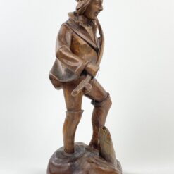 Medinė statula “Žvejys” 15x18x40 cm