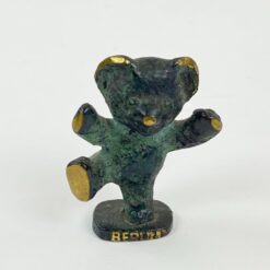 Žalvarinė suvenyrinė lokio statulėlė “Berlin” 2x4x4,5 cm