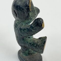 Žalvarinė suvenyrinė lokio statulėlė “Berlin” 2x4x4,5 cm