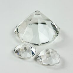 Krištolinės brangakmenių figūros 3 vnt. komplektas 6,5×6,5×4 cm