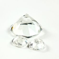 Krištolinės brangakmenių figūros 3 vnt. komplektas 6,5×6,5×4 cm