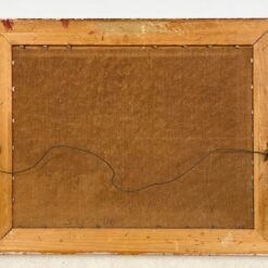 Ant kartono aliejiniais dažais tapytas gamtos peizažas medžio rėme 7×65,5×53 cm