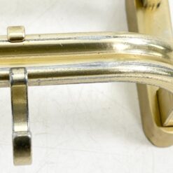 Vintažinė sieninė aliumininė kabykla su penkiais kabliukais 24,5×26,5×13 cm