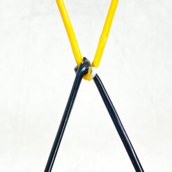 Vintažinė sieninė aliumininė kabykla su penkiais kabliukais 24,5×26,5×13 cm