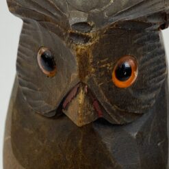 Mediniai knygų laikikliai su apuokų figūromis 2 vnt. komplektas 11x8x15,5 cm