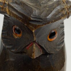 Mediniai knygų laikikliai su apuokų figūromis 2 vnt. komplektas 11x8x15,5 cm