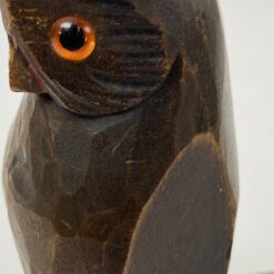 Mediniai knygų laikikliai su apuokų figūromis 2 vnt. komplektas 11x8x15,5 cm